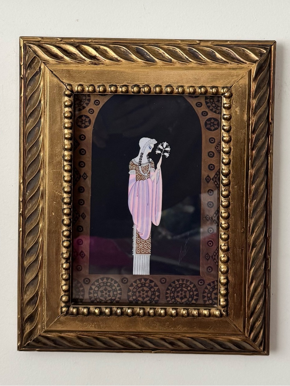 Art deco erté wall art “the distant princess”